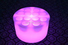 Waterproof LED Light Up Serving Tray Multi Colors Rechargeable luminous floating LED swimming pool tray light remote control