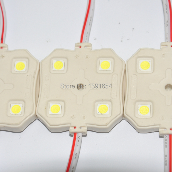 led sign light Square 4 SMD 5050 Injection LED Module Waterproof IP65  for Channel Letter Advertising LED 20pcs/string