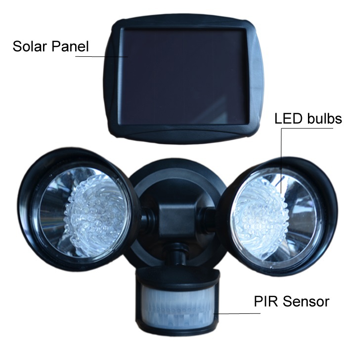 NEW Outdoor 36LED Security Flood Motion Sensor Light Black-Solar Two Directional Security Lights NEW Outdoor 36LED Security Flood Motion Sensor Light Black-Solar Two Directional Security Lights