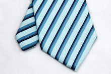 NT0134 Blue Navy Stripe Smooth Man s Wedding Business Luxury Tie Jacquard Woven Classic Silk Polyester