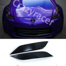Headlight Cover Eyelid Eyebrow For Nissan 350Z Z33 Coupe 03-06 Unpainted
