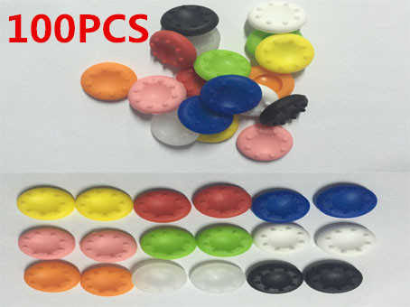 100pcs Rubber Silicone Cap Thumbstick Thumb Stick Cover Case Skin Joystick Grip Grips For PS4 PS3 PS2 XBOX 360 ONE Controller