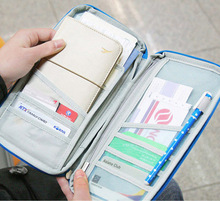 Hot Sale 2015 Multifunction Travel Bag Passport Credit Card ID Ticket Holder Handy Wallet Purse Case