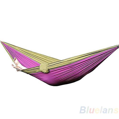 New Parachute Nylon Fabric Hammock Travel Camping For Double Two Persons Hanging Bed Outdoor Leisure 270 x 140CM