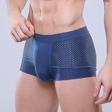 men’s fashion panties bamboo fiber big size lenzing modal mesh boxers breathable calvin brand sexy underwear for man shorts