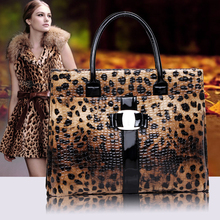2016 HOT Bolsos OL Leopard Luxury Handbags Women Top-Handle Bags Female Designer Tote Purses Sac A Main Femme De Marque Celebre