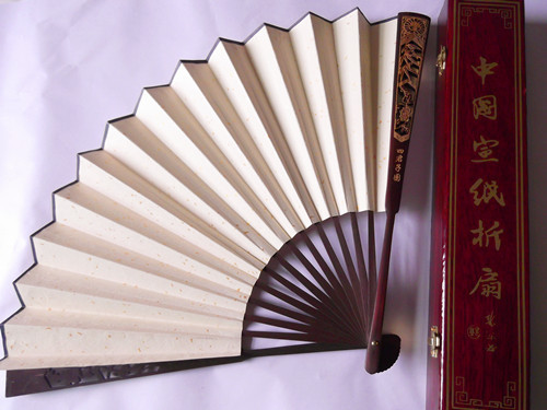 craft Bamboo folding Chinese rice paper rice paper fan Fan FanChinese Paper supplies  Hand Art