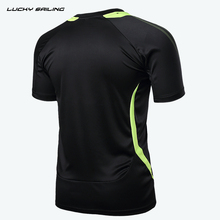 LUCKY SAILING crossfit brand 2015 Running T Shirts summer style t shirt men fitness Sport Shirt