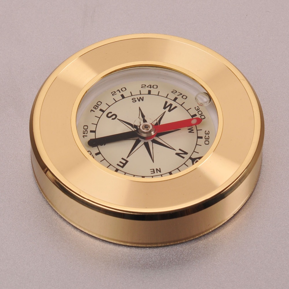 NH80A003-E Outdoor navigation tools Hand held compass with light level Hiking Hiker Travel Golden Compass