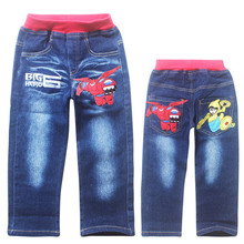 Big Hero 6 Baymax Jeans Kids Cute Pants Baby Boys Girls Children Cartoon Casual Trousers Spring & Autumn Pants For 3-8 Year