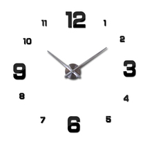 Nástěnné lesklé hodiny ( 4 velké číslice + 8 malých číslic )