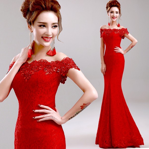Long Red Evening Dress H769 (1)