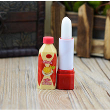 Fashion Women Nutritious Lip Balm Creative Coke Bottle Fruit Plaid Lipstick Cosmetics Make Up Pomade For Girl