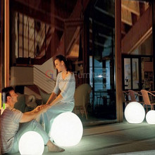 RGB color led ball light lamp PE material plastic furniture remote floating led illuminated swimming pool