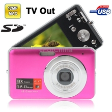 DC-E70 Pink, 3.0 Mega Pixels 8X Zoom Digital Camera with 2.7 inch TFT LCD Screen, Support SD Card , TV out format: NTSC/PAL Hot
