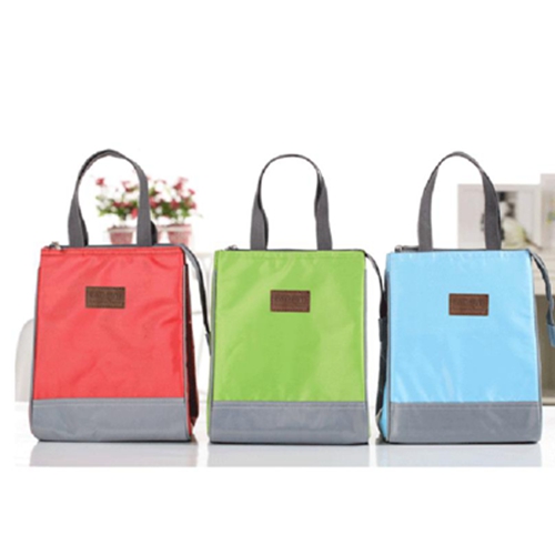 Hot Popular Lunch Bag & Solid Thermal Insulated Lunch Bag Tote Cooler Zipper Bag Bento Lunch Box bolsa termica Smile