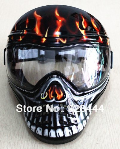 Free Shipping Ghost Stalker Dope Airsoft Paintball Anti-Fog Lens Mask/Goggles Red