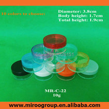 Hotsale! 100+2 sets 10g empty clear small sample cream jar, cosmetic jar plastic bottles, 10g cream pot for cosmetics packaging
