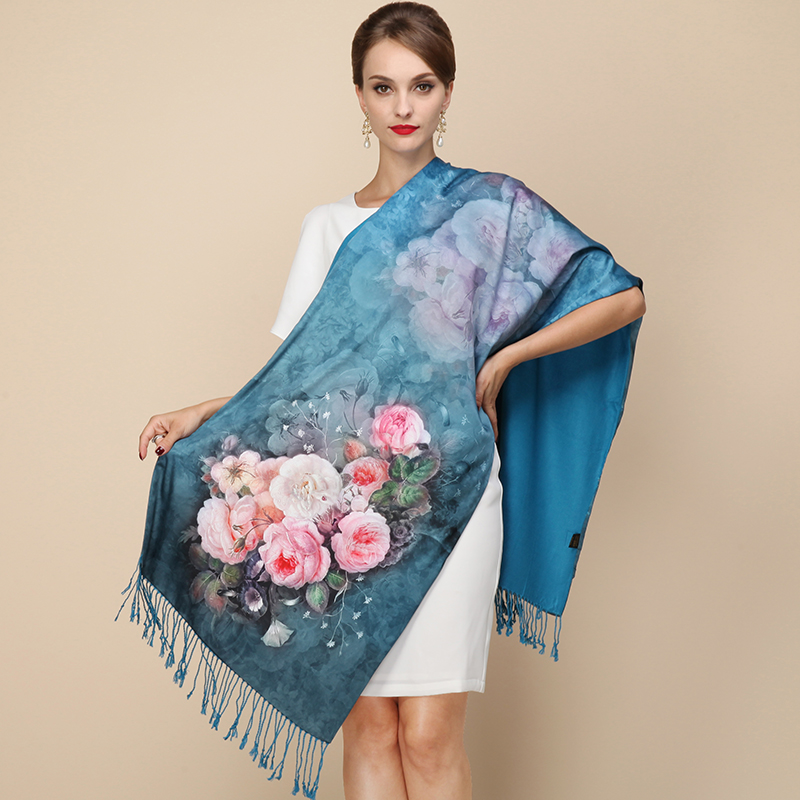 100 Silk 2016 Maisun New Style Shawl Brand font b Tartan b font Design Silk Scarf