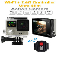 H3R Ultra HD 4K Sport Action Camera Dual Screen 2″ LCD WiFi Waterproof Helmet Camcorder For GoPro Hero 4 Style+Remote Controller