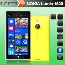 Original Unlocked Nokia 1520 Mobile phone 6″IPS Qualcomm Quad Core 2G/32GB Refurbished phone 20MP GPS NFC Windows phone 8 GDR3