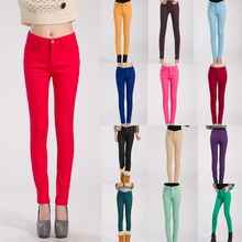 New Women Plus Thick Velvet Solid Color Pencil Pants Slim Fit Skinny Stretch Jeans Trousers Hot WPA001