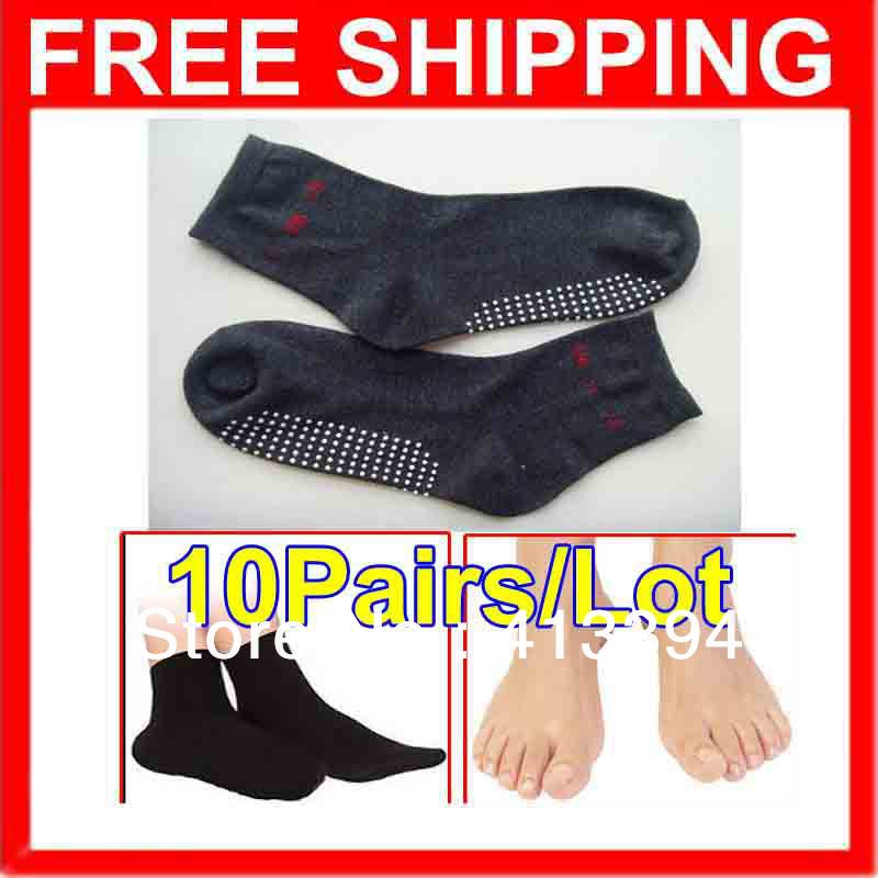 New 10Pairs Lot Self Heating Tourmaline Health Care Socks Anti Cold Feet Problem Solution Physiotherapy Foot