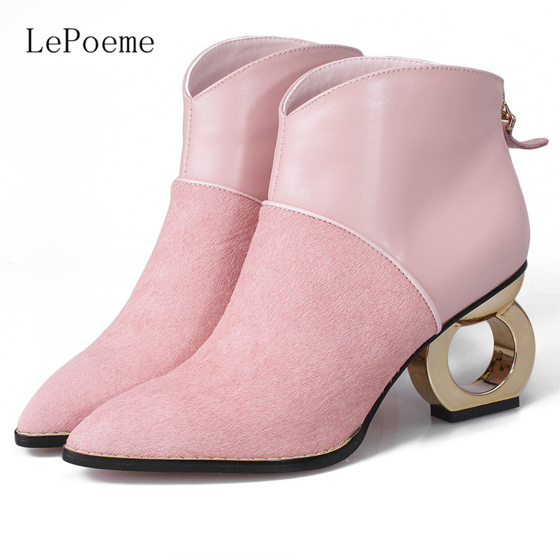 short pointed toe ankle boots
