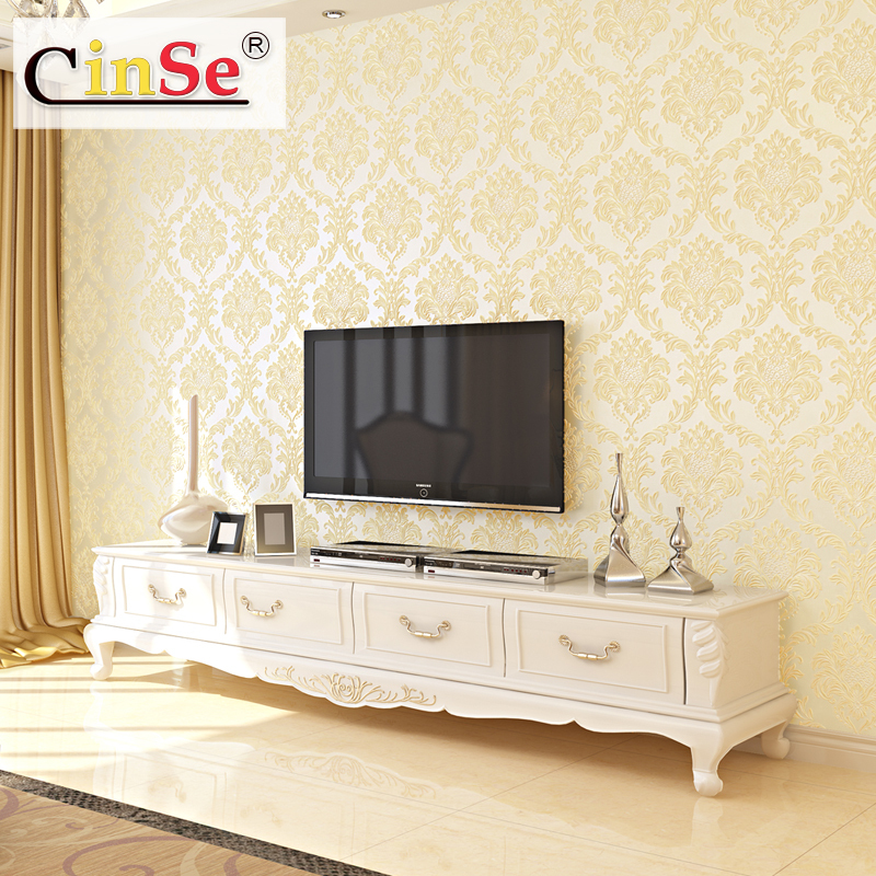 CinSe Europe Classic DAMASK 3D Stereoscopic Wallpapers for Walls 3 D Murals Wall Paper for Bedroom Living Room Office