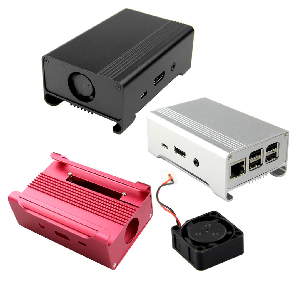 Aluminum Shell Enclosure Case Box for Geekworm For Raspberry Pi 2 Model B B+