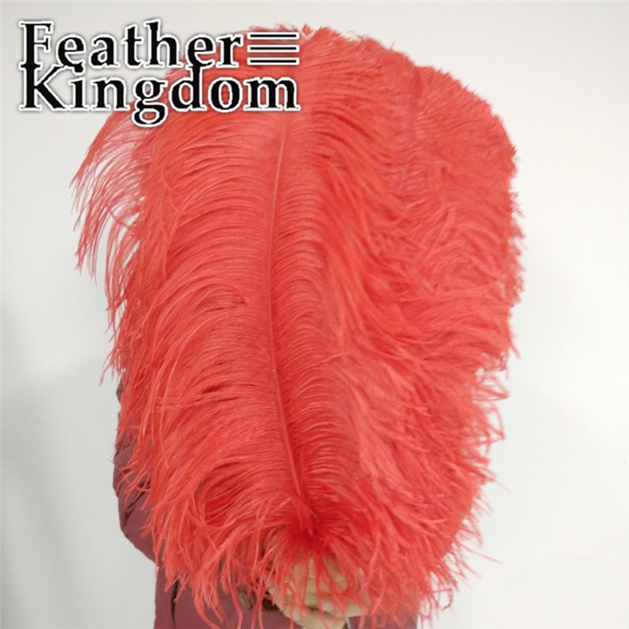 50-55cm red ostrich feather
