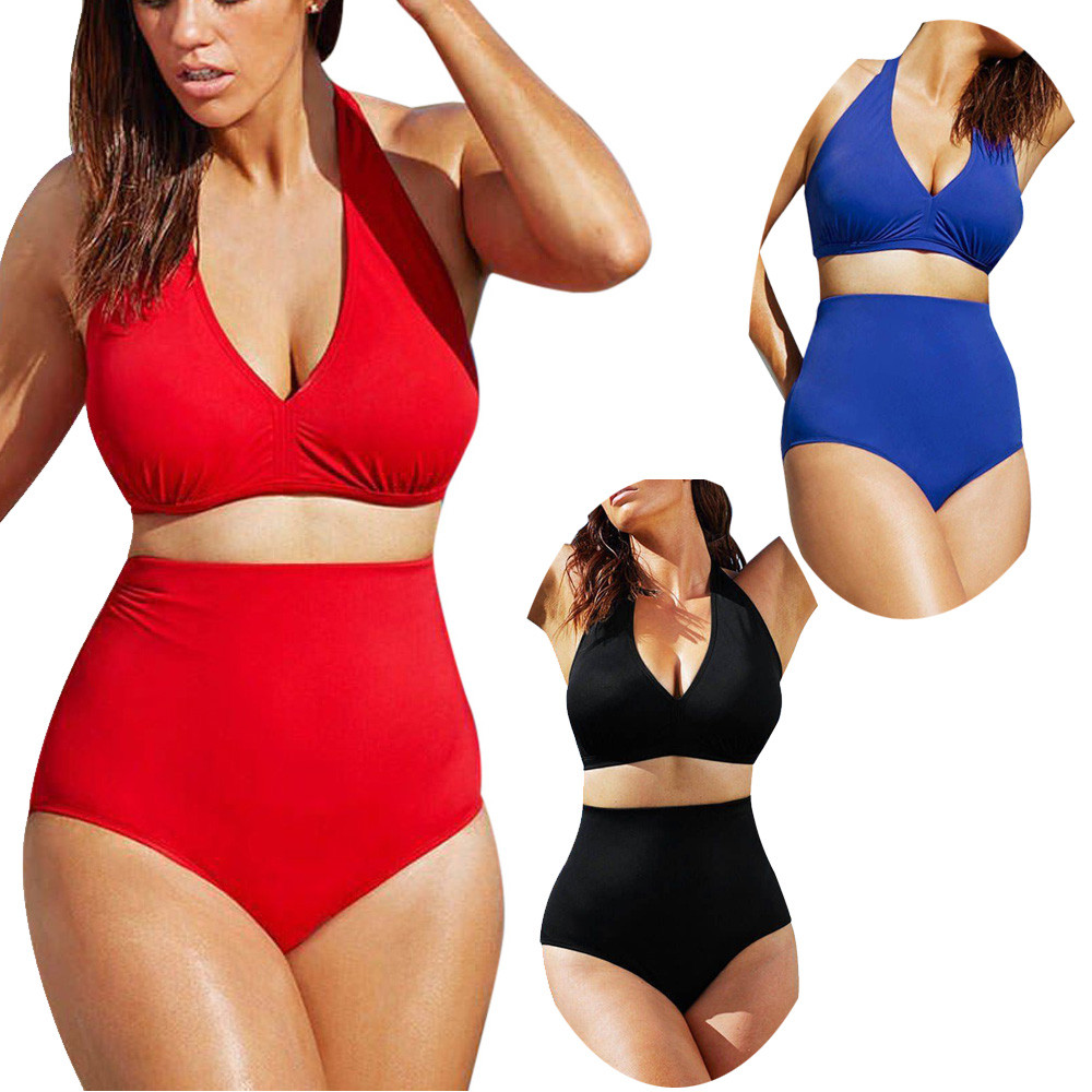 plus size super high waisted bikini