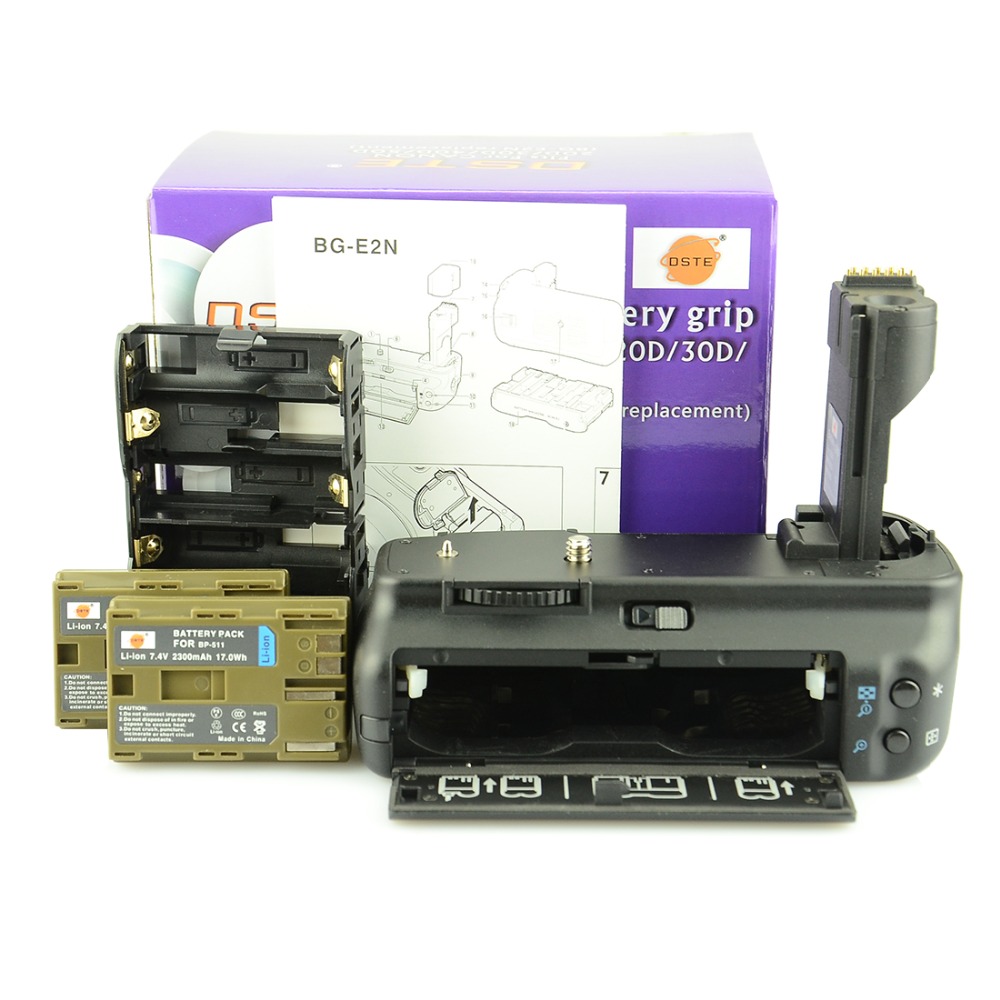 DSTE Pro BG-E2N Vertical Battery Grip + 2x BP-511 Battery for Canon EOS 40D 20D 30D 50D SLR Digital Camera
