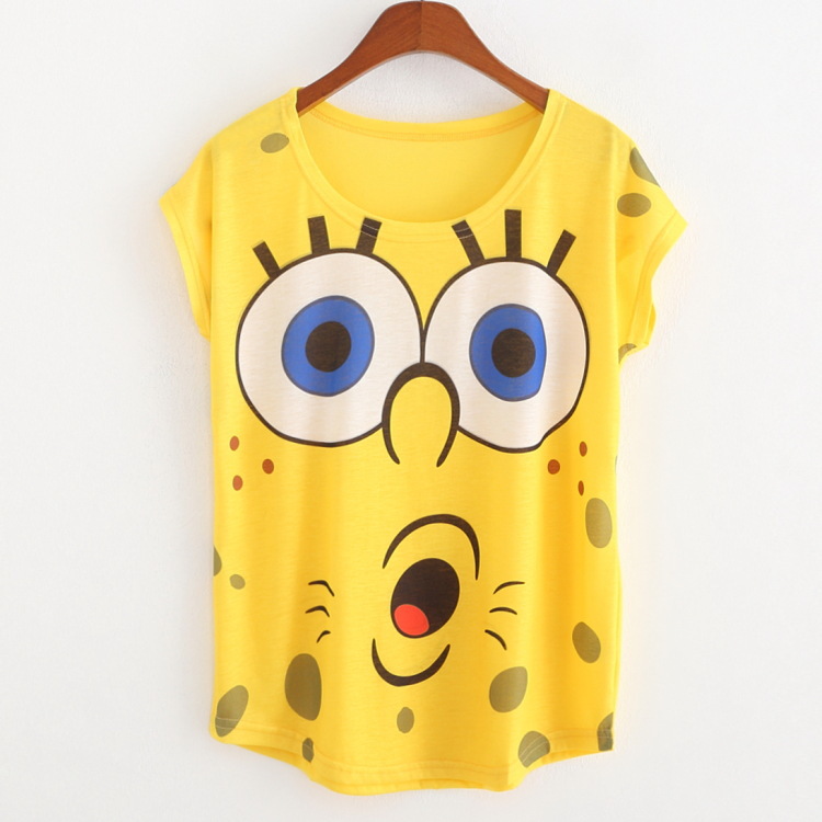 Factory Outlet New 2016 summer style T shirt Women Unique short sleeve minions printing sweet Casual