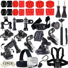 Go pro Accessories Set Three way mini font b tripod b font monopod Flat Mount For