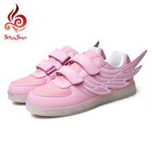 2016 summer fashion Breathable Child LED Shoes casual shoes Girls Boys Kids LED shoes kids sport