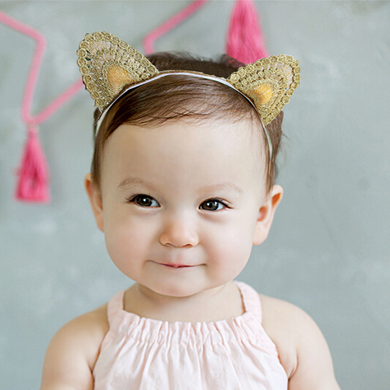 Gold Cat Ears Headband Kids Gold Cat Ears Headband Kids