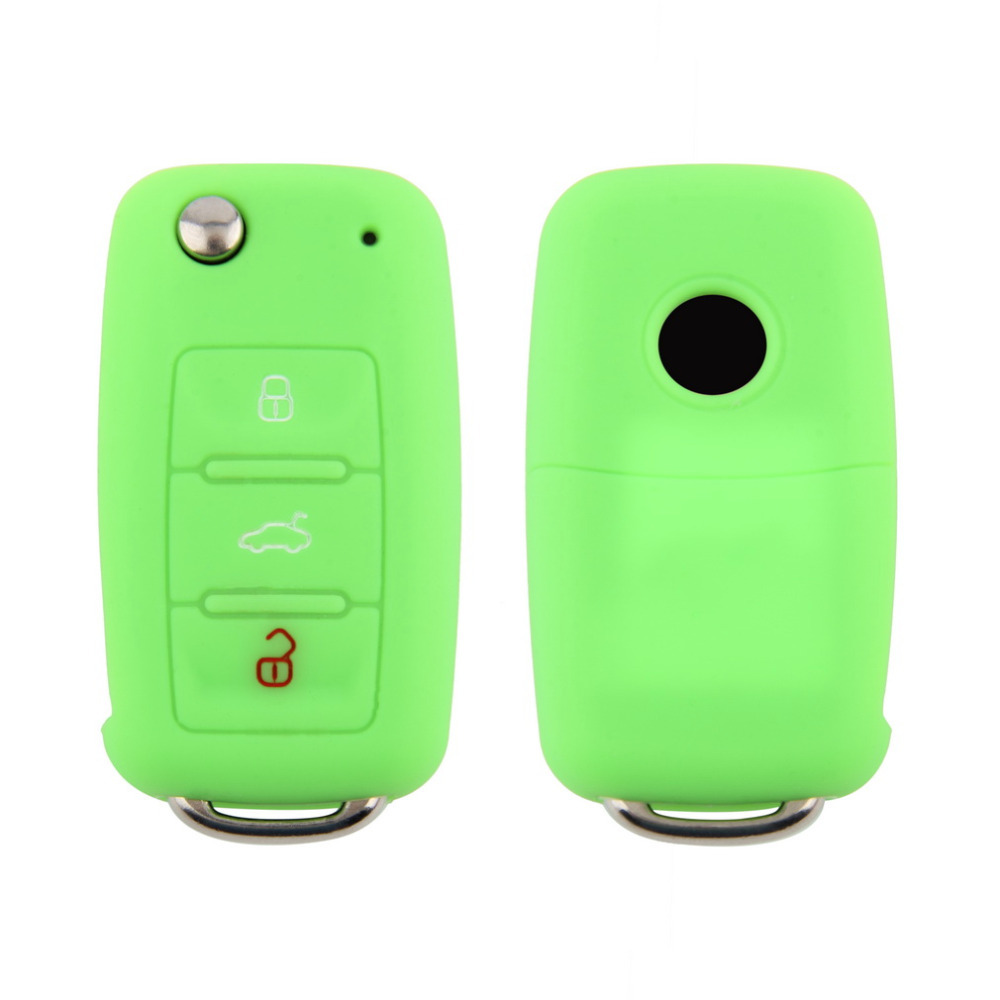 Silicone Car Auto Key Cover Case Car Keychain For Remote Control For Volkswagen VW Series