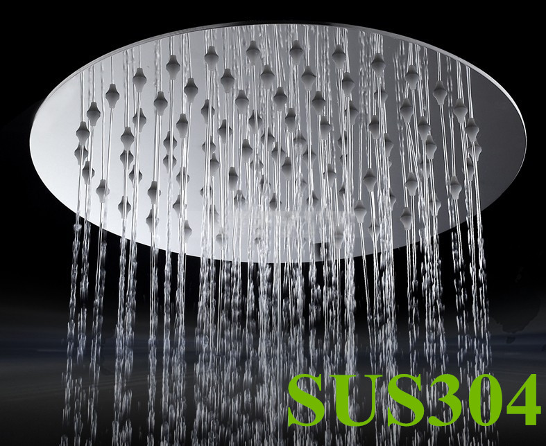 Free Shipping 10 inch  circular 304 stainless steel ultra-thin showerheads rainfall shower head.Rain shower TH013