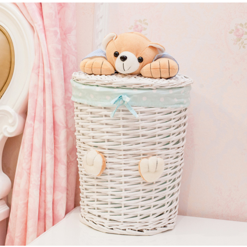 teddy bear wicker baskets