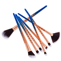 8Pcs Honeycomb Handle Makeup Fan Brushes Set for Foundation Cream Liquid Powder Eyeshadow Blusher Blending Cosmetic