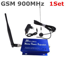 1Set LCD Family GSM 900MHz Mini Cell Phone Mobile Phone Signal Booster Repeater for 200 square meters with Antenna+10M Cable
