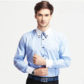 2016 Casual Men Shirt Blusas Chemise Homme Camisa social Masculina Slim Fit Long Sleeve Solid Brand