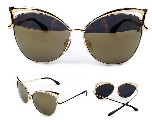 hot 2015 cat eye sunglasses women brand designer ...