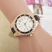 2016 New Fashion Imitation Ceramic Watch Luxury Rhinestone Watches Women Brand Analog Quartz Watch Roman Scale