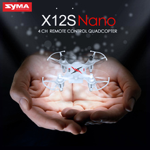 Syma X12S 4CH 6 Axis Remote Control Quadcopter Pocket-size Drone 2.4Ghz Upgraded Version of Syma X12 Helicopter Children Gift