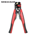 NEWACALOX Cable Wire Stripper Cutter Crimper Automatic Multifunctional Crimping Stripping Plier Tools Electric