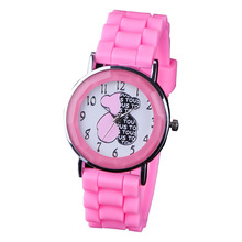 De dibujos animados de moda relojes mujer hombre relojes del cuarzo del silicón reloj encantador de la historieta reloj con diferentes colores envío gratis