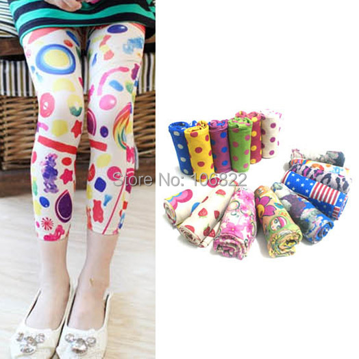 Baby Kids Girls Leggings Trousers Pants Underwear Pattern Printed 5 12 Years