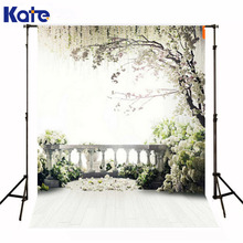 Backgrounds For Photo Studio Photography Backdrops White Green The Open-Air Terrace Flowers Tree For Wedding